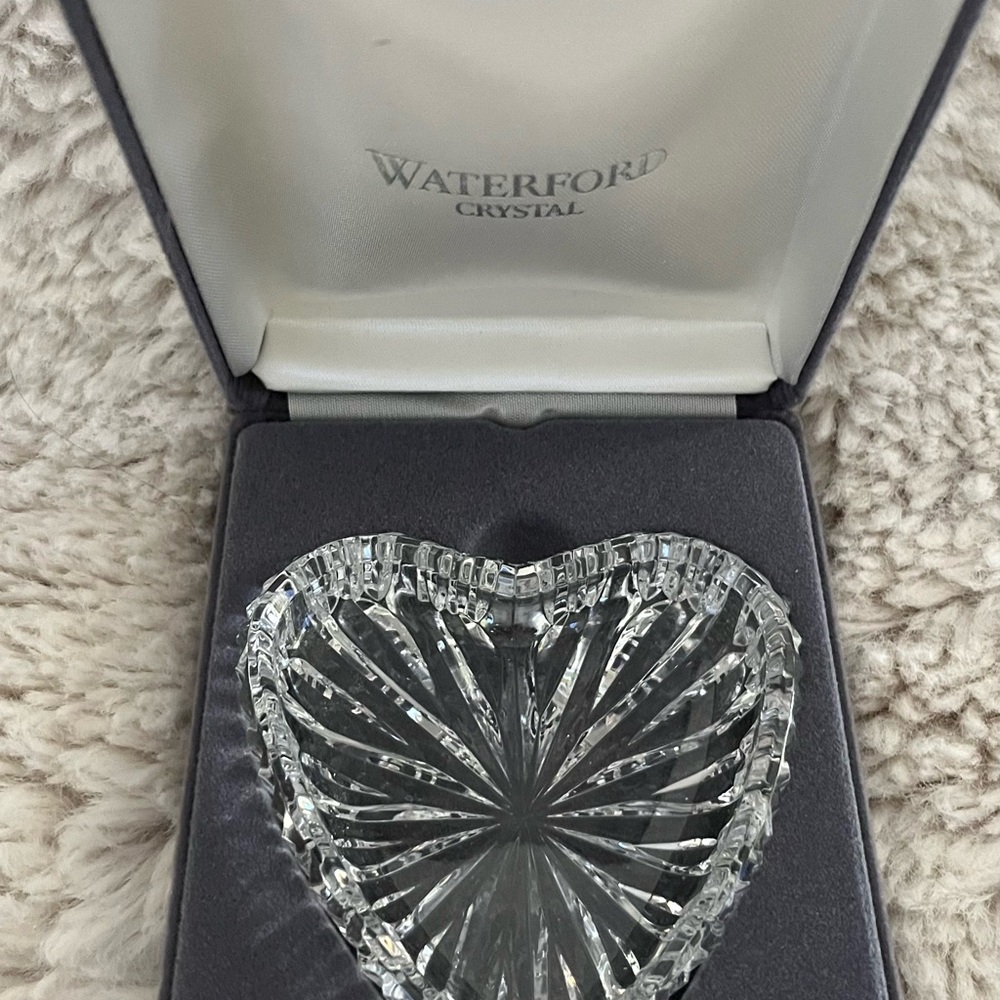 Waterford Jewelry Holder Heart..NWOT